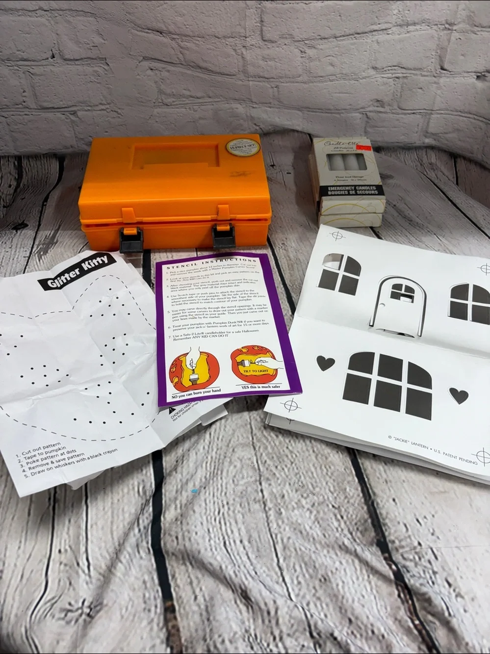 Pumpkin Stencil Kit - Orange